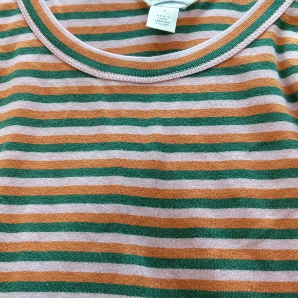 Caslon Ribbed Striped Tank Top SZ M - Picture 7 of 8